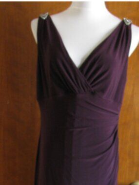 Ralph Lauren women's maxi raisin/plum lined  2 Petite